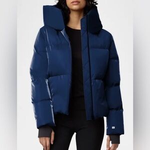 Iroh Velvet Down Puffer Jacket with Hood